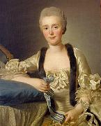 Alexander Roslin Portrait of Margaretha Bachofen-Heitz, wife of the Basle Ribbon merchant oil painting artist